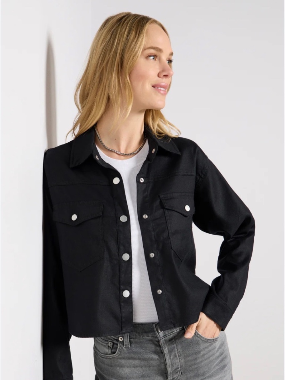 NWT Evereve Frankie Linen Stretch Blazer Black Size Small $138